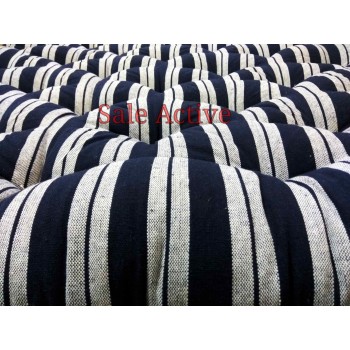 Sale Active 4 x 6 Feet Double Bed White Cotton Foldable Mattress/Gadda - Blue (48 x 72 Inch)